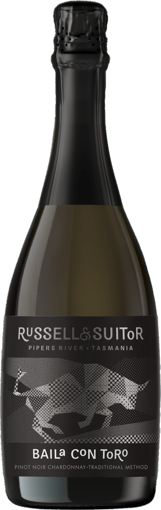 Russell &amp; Suitor Baila con Toro Pinot Noir Chardonnay 2022 bottle — Tasmania | Sparkling